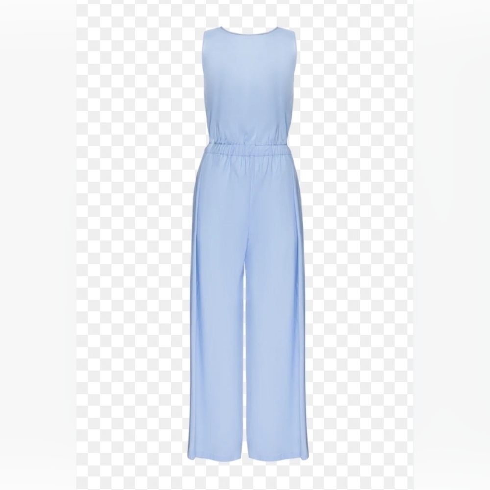 Light Blue Sleeveless Jumpsuit  By Pretty Garden Size S